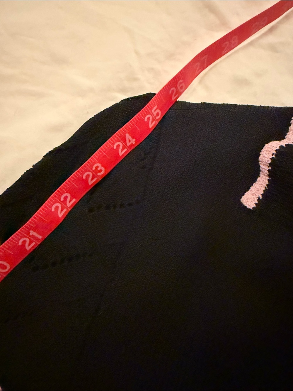 St. John Santana Black Knit Zip Cardigan with Pink Rosette Chevron Cable Sleeve - Picture 9 of 9